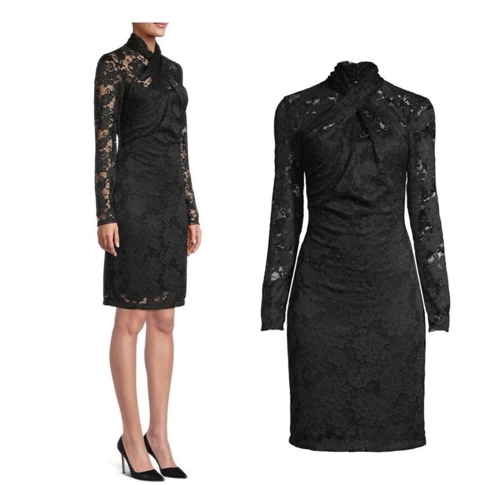 Elie Tehari Black Lace Dress - Picture 3 of 4